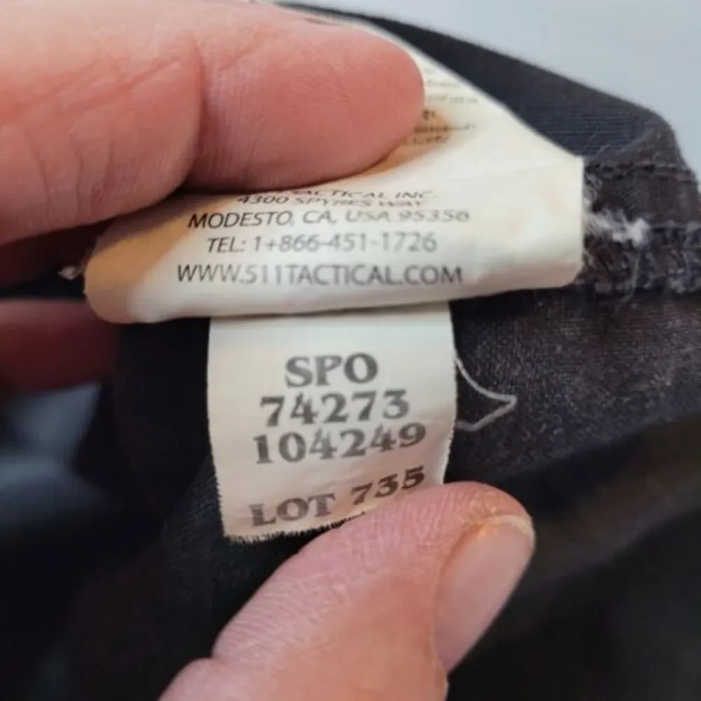 5.11 Tactical Ripstop‎ Black Pants, 40X33